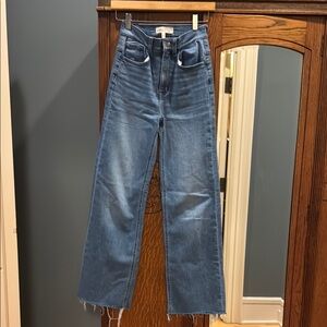 Current Elliott Women's Blue High-Waisted Jeans